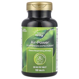 Nature's Way, Air-Power®, Guaifenesin Expectorant, 200 mg, 100 Tablets