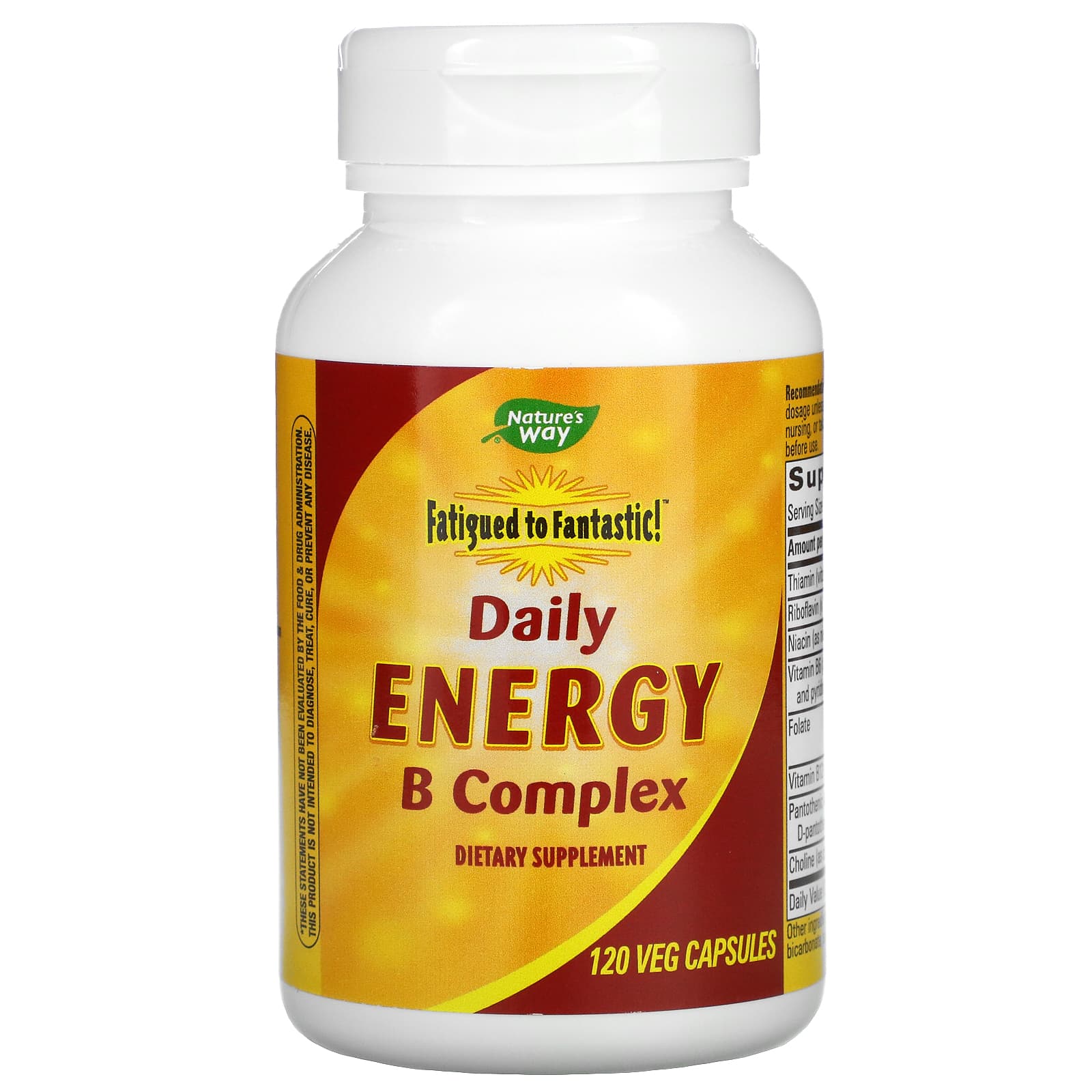 Nature S Way Fatigued To Fantastic Daily Energy B Complex 120 Veg Capsules