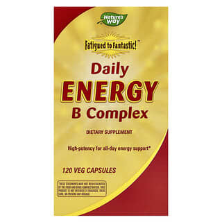 Nature's Way, Fatigued to Fantastic!, Daily Energy B Complex, 120 pflanzliche Kapseln