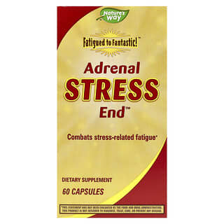 Nature's Way, Fatigued to Fantastic!, Adrenal Stress End, 60 capsules