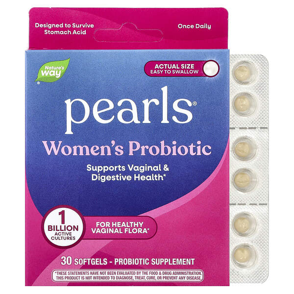 Nature's Way, Pearls®, 여성용 프로바이오틱, 10억CFU, 소프트젤 30정