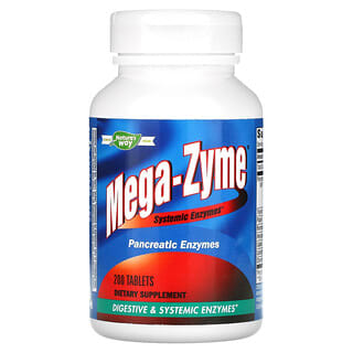 Nature's Way, Mega-Zyme, системные ферменты, 200 таблеток