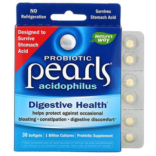 Nature's Way, Perles de probiotiques Acidophilus, 1 milliard, 30 capsules à enveloppe molle