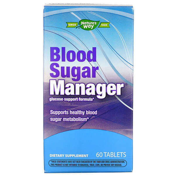 Nature's Way, Blutzucker-Manager, 60 Tabletten