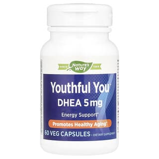 Nature's Way, Youthful You™, DHEA, 5 mg, 60 capsules végétariennes