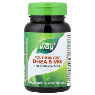 Nature's Way, Youthful You™, DHEA, 5 mg, 60 cápsulas veganas