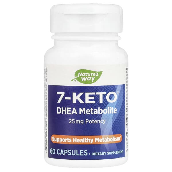 Nature's Way, 7-KETO® DHEA เมตาบอไลต์ ขนาด 25 มก. บรรจุ 60 แคปซูล