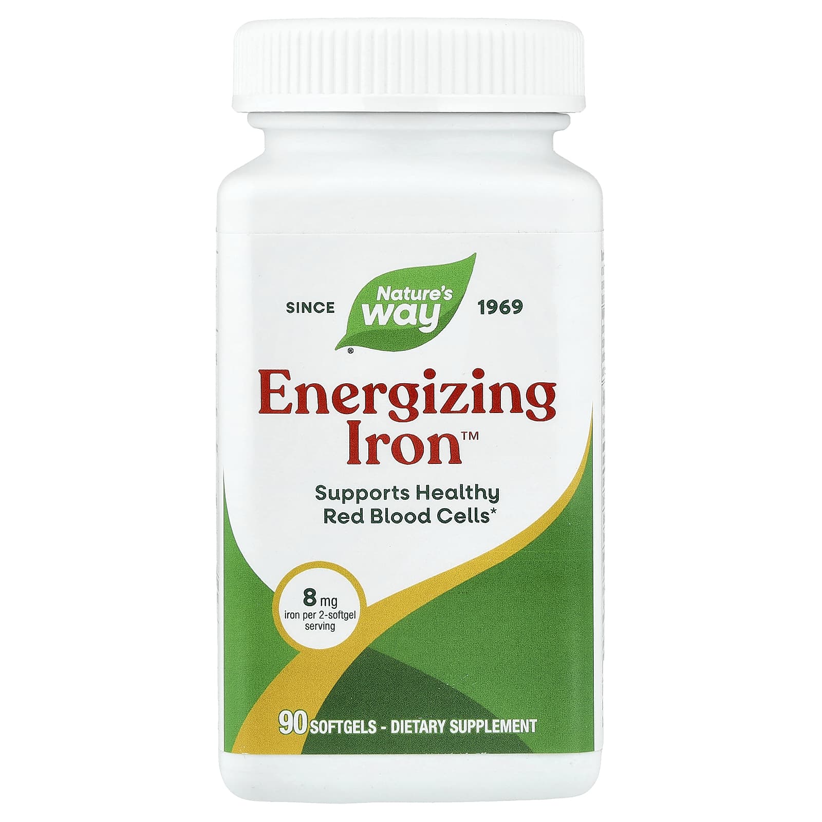 Energizing Iron（エナジャイジングアイロン）、ソフトジェル90粒