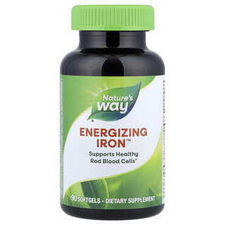 Nature's Way, Ferro Energizante, 90 Cápsulas Softgel
