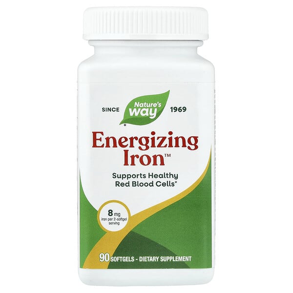 Nature's Way, Hierro energizante, 90 cápsulas blandas