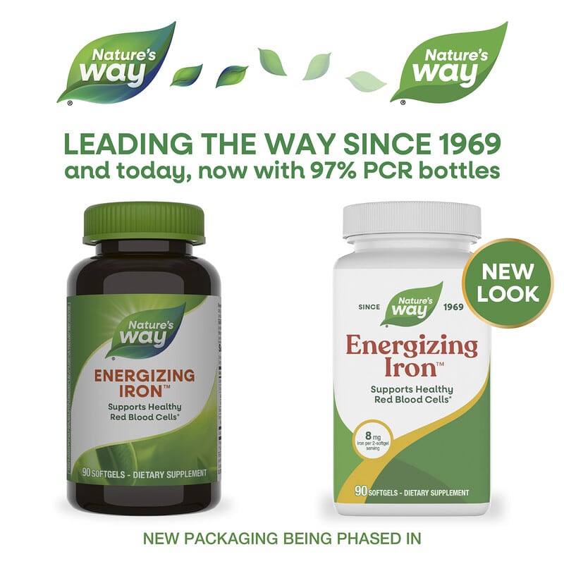 Energizing Iron（エナジャイジングアイロン）、ソフトジェル90粒