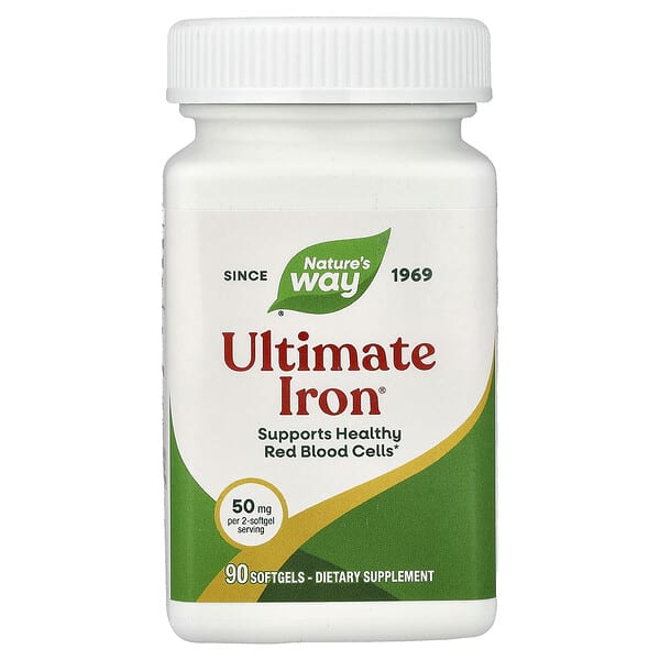 Nature's Way, Ultimate Iron®，90 粒軟膠囊