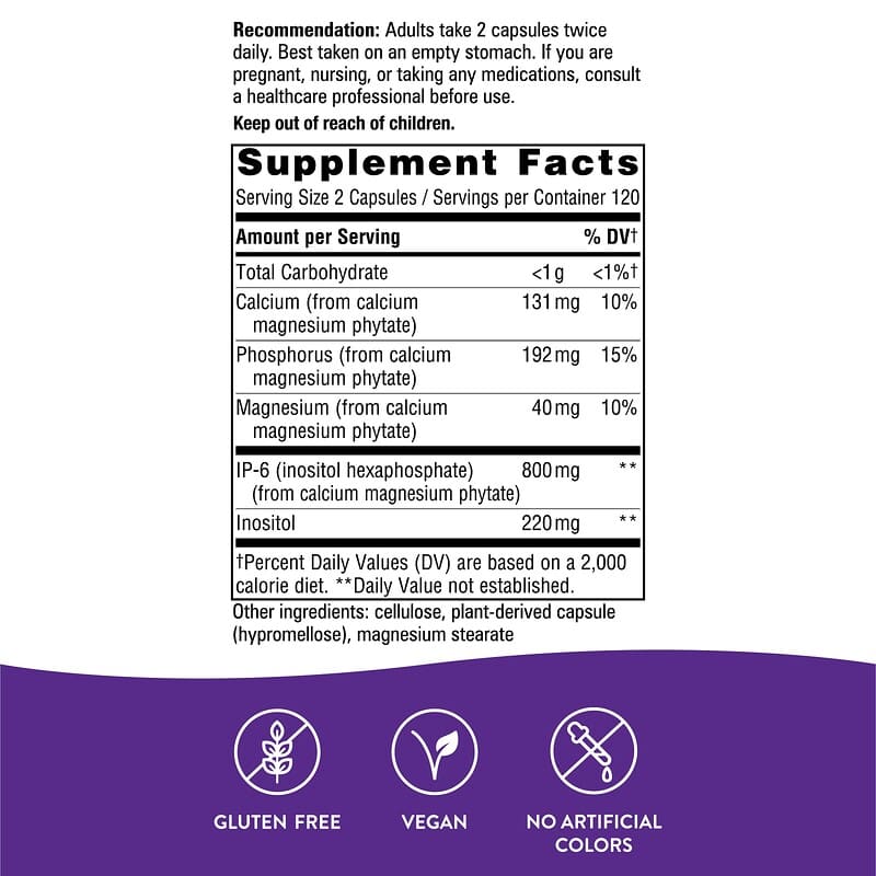 Nature's Way, Cell Forté, IP-6 e Inositol, 240 Cápsulas Vegetais