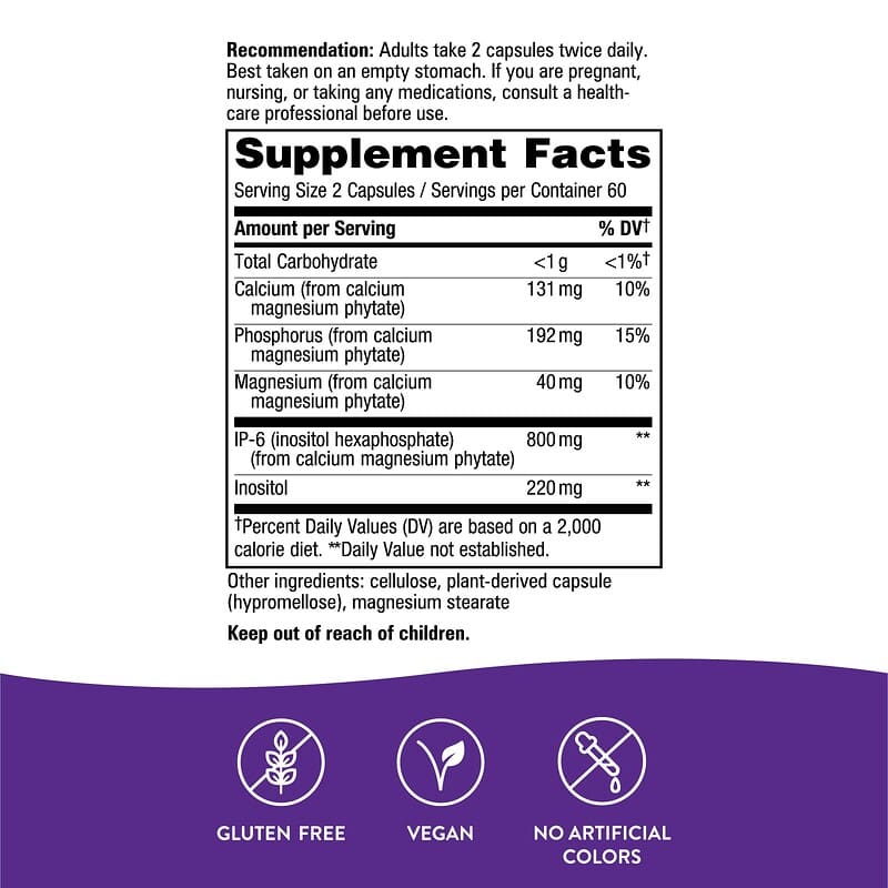 Nature's Way, Cell Forté, IP-6 & Inositol, 120 capsules vegan