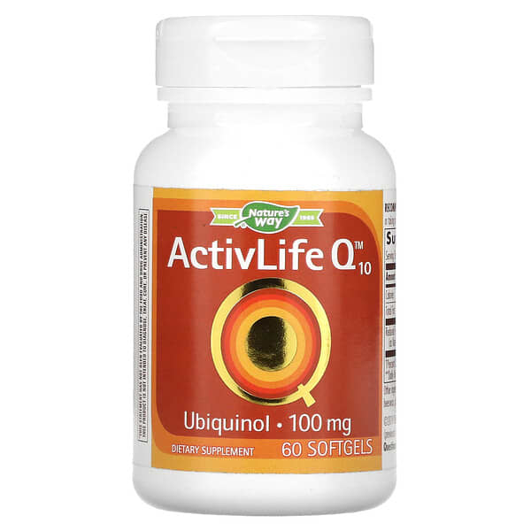 Nature's Way, ActivLife Q10, 100 mg, 60 Cápsulas Blandas (Producto descontinuado) 