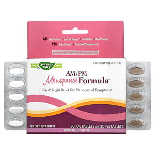 Nature's Way, AM/PM Menopause Formula, Women's Health, 30 AM Tablets & 30 PM Tablets