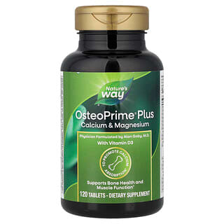 Nature's Way, OsteoPrime más calcio y magnesio, 120 comprimidos
