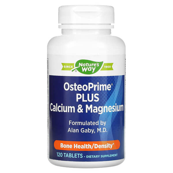 Nature's Way, OsteoPrime Plus, кальций и магний, 120 таблеток