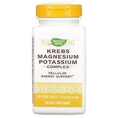 Nature's Way, Complejo de magnesio y potasio de Krebs, 172 mg, 120 comprimidos veganos