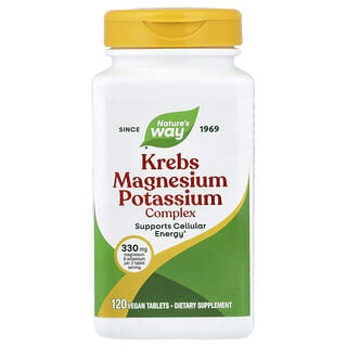 Nature's Way, Krebs Magnesium Potassium Complex, 120 Vegan Tablets