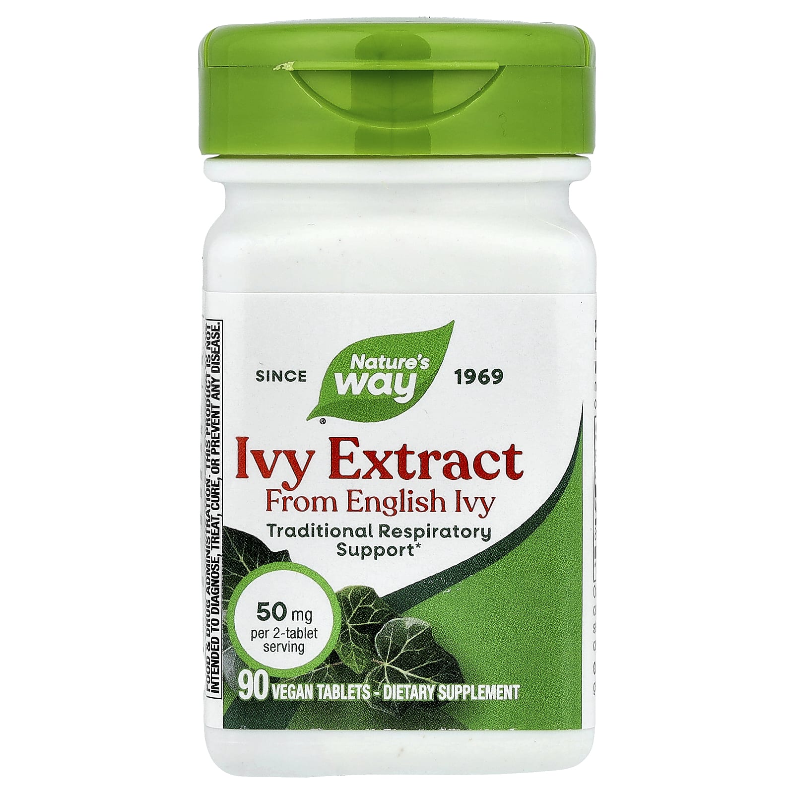 Ivy Extract, 90 Vegan Tablets (25 mg per Tablet)