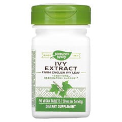 Nature's Way, Efeu-Extrakt, 25 mg, 90 vegane Tabletten
