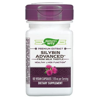 Nature's Way, Extrait premium de silybine avancée, 120 mg, 60 capsules vegan