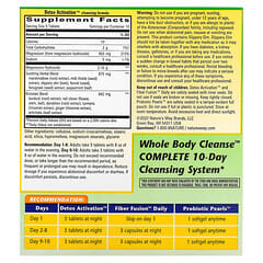 Nature's Way, Whole Body Cleanse, Complete 10-Day Cleansing System, 3 Part Program