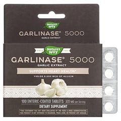 Nature's Way, Garlinase 5000, 320 mg, 100 Enteric-Coated Tablets