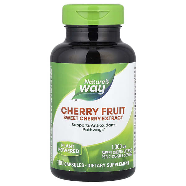 Cherry Fruit, Sweet Cherry Extract, 180 Capsules (500 mg per Capsule)