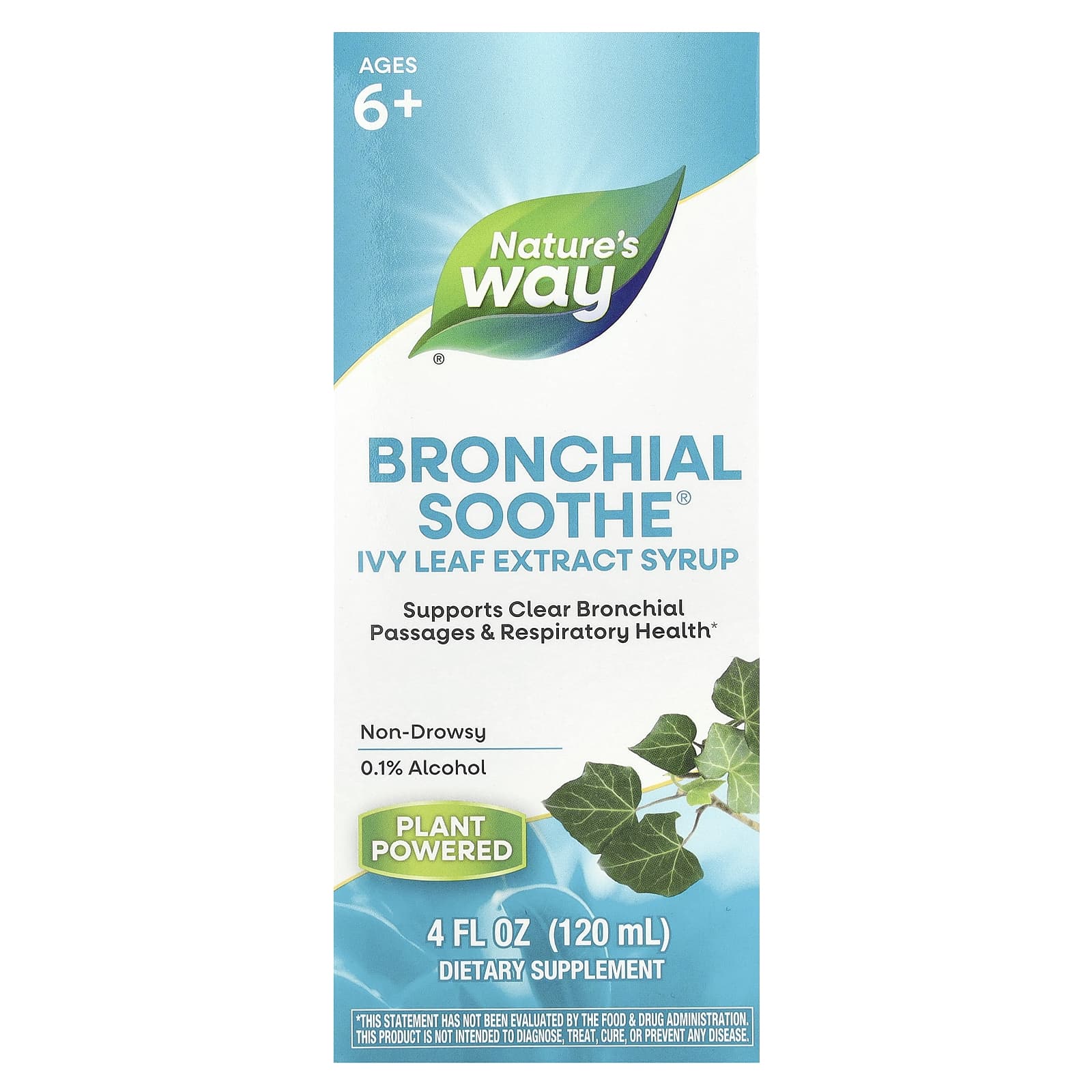 Bronchial Soothe®, Ivy Leaf Extract Syrup, Ages 6+, 4 fl oz (120 ml)
