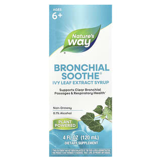 Nature's Way, Bronchial Soothe®, Jarabe de extracto de hoja de hiedra, Para niños de 6 años en adelante, 120 ml (4 oz. líq.)