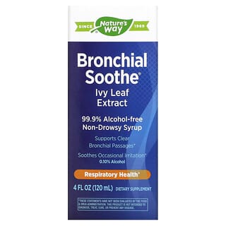 Nature's Way, Bronchial Soothe 支气管舒缓剂，常春藤叶补充剂，3.4液量盎司（100毫升）