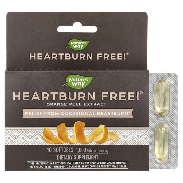 Heartburn Free!®, 1,000 mg, 10 Softgels