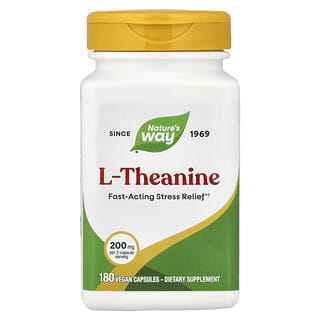 Nature's Way, L-Theanine, 180 Vegan Capsules (100 mg per Capsule)