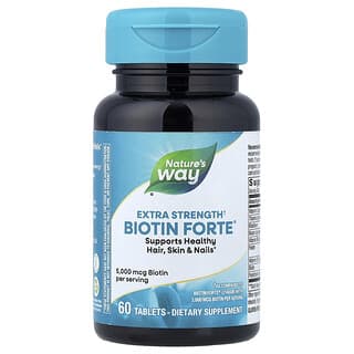 Nature's Way, Biotin Forte®, Extra Strength, 60 Tablets
