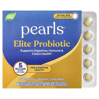 Nature's Way, Probiotic Pearls® Elite™ Extra Strength, 5 miliarde UFC, 30 capsule moi