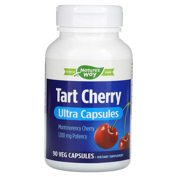 Nature's Way, Tart Cherry, Ultra Capsules, 1,200 mg, 90 Veg Capsules