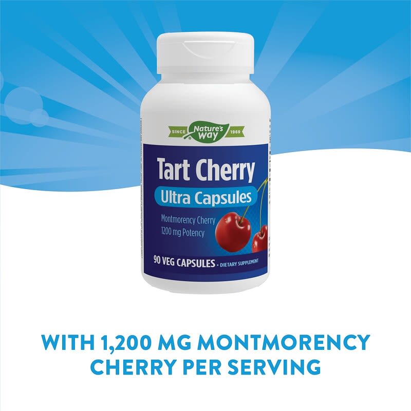 Nature's Way, Tart Cherry, Ultra Capsules, 1,200 mg, 90 Veg Capsules