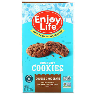 Enjoy Life Foods, Crunchy Cookies, двойной шоколад, 179 г (6,3 унции)