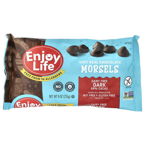 Enjoy Life Foods, Potongan Coklat Gelap, 69% Koko, 9 oz (255 g)