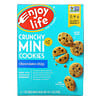 Crunchy Mini Cookies, Chocolate Chip, 6 Snack Packs, 1 oz (28 g) Each