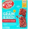 Crispy Grain & Seed Bars, Cranberry Orange, 5 Bars, 1 oz (28 g) Each