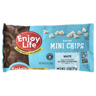 Enjoy Life Foods, Minichipsy do pieczenia, białe, 255 g