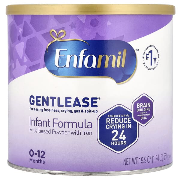 Enfamil, Gentlease® สูตรสำหรับทารกอายุ 0-12 เดือน ขนาด 19.9 ออนซ์ (564 ก.)