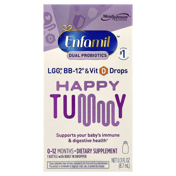 Happy Tummy, 0-12 Months, 0.3 fl oz (8.7 ml)