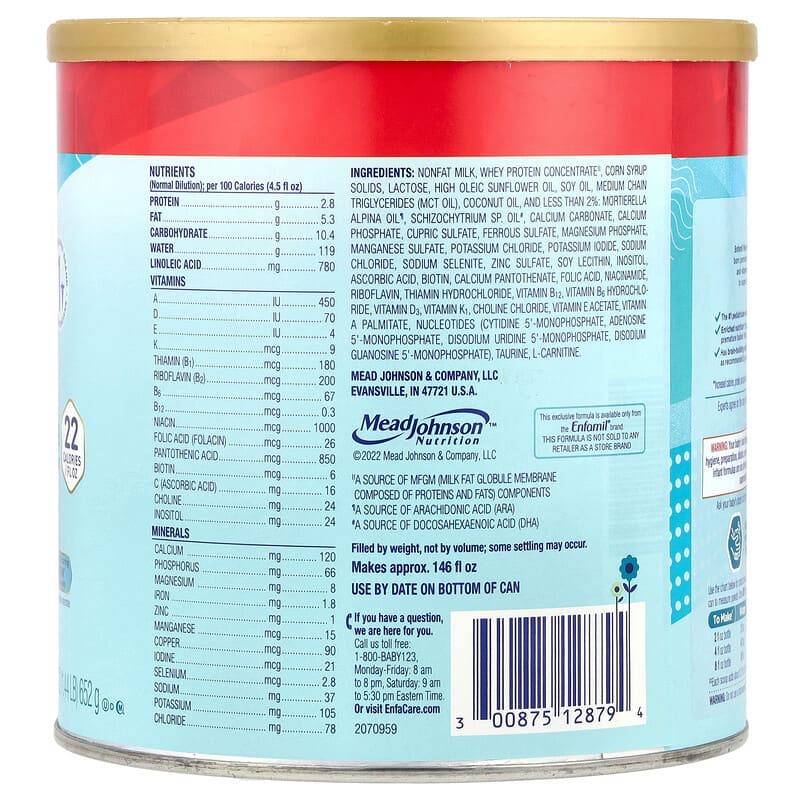 NeuroPro™ EnfaCare®（エンファケア）、乳児向け粉ミルク、652g（23