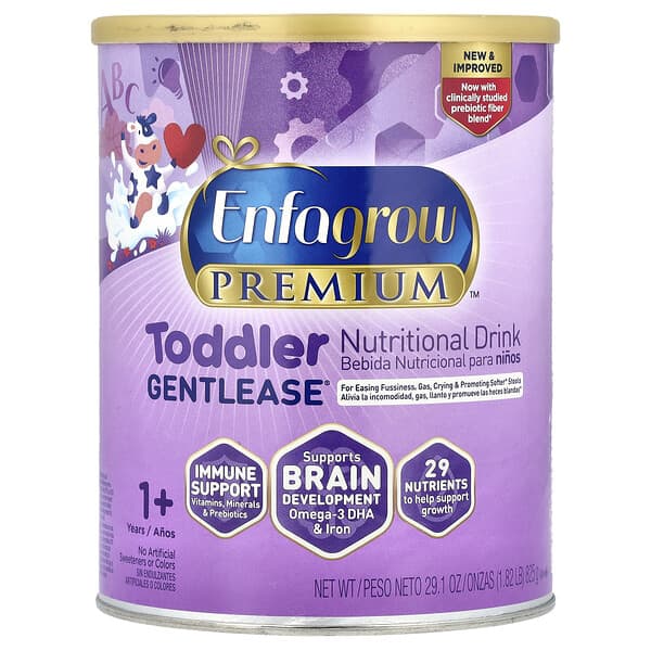 Enfamil, Enfagrow Premium™ เครื่องดื่มเสริมโภชนาการ Toddler Gentlease® สำหรับเด็กอายุ 1 ปีขึ้นไป ขนา