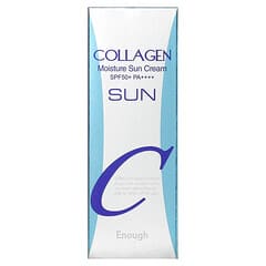 Enough‏, מקדם הגנה מהשמש בתוספת לחות וקולגן, +++SPF 50+ PA, ‏50 גרם (1. ...