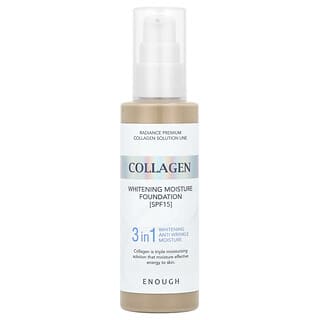 Enough, Collagen, отбеливающая увлажняющая основа, SPF 15, № 21, 100 мл (3,38 жидк. Унции)